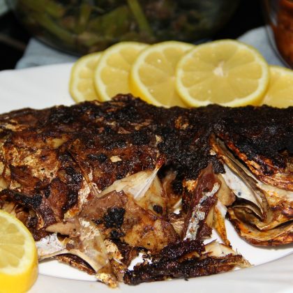 Grilled fish selection