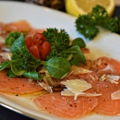 Kroaker fish carpaccio with dill