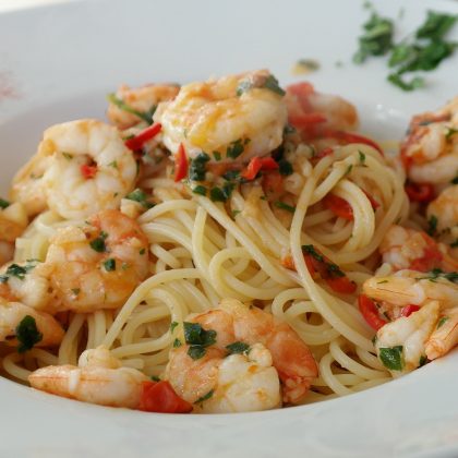 Shrimps with garlic