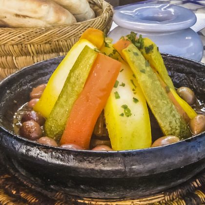 Beef tagine with dried fruits
